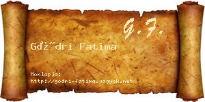 Gödri Fatima névjegykártya